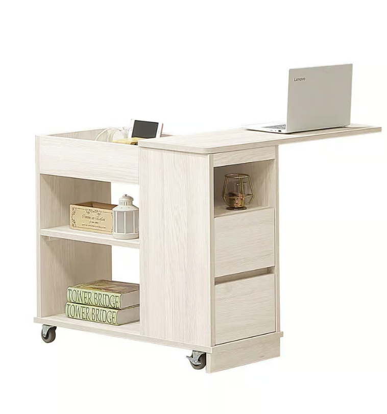 541-2潔妮詩旋轉桌面邊几 (桌面可360度旋轉，附USB自動斷電插座)