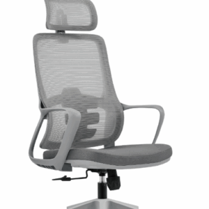 A1670-1 亞斯網椅 高背 灰色 布(扶手高61~71cm)