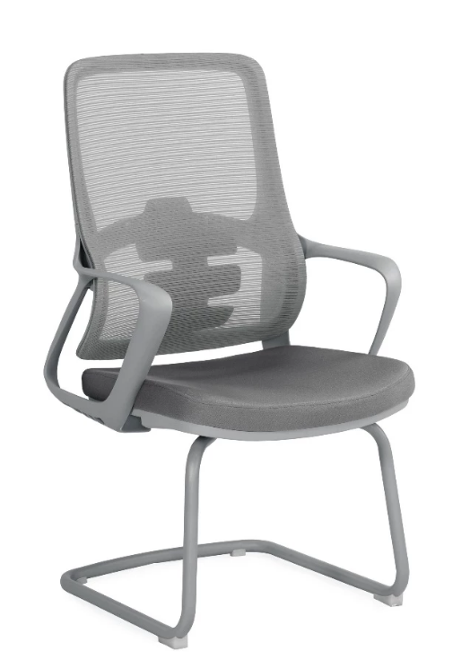 A1670-3 亞斯洽談椅 灰色 布 扶手高65公分 坐高45公分