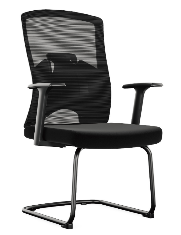 A1669-6 法爾曼洽談椅 黑色 布 扶手高65公分 坐高46.5公分