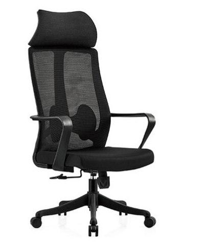 A1671-1 柯爾比網椅 高背 黑色 布 扶手高61~71公分