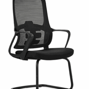 A1670-6依丹洽談椅 黑色 布   扶手高65公分 坐高45公分