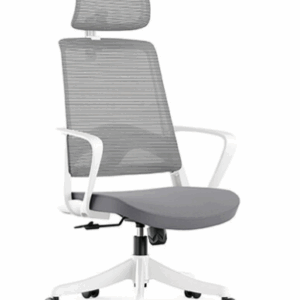 A1672-4 達德里網椅 高背 白色 布 扶手高62~72公分