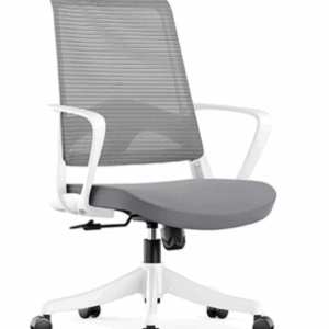 A1672-5 達德里網椅 低背 白色 布 扶手高62~72公分