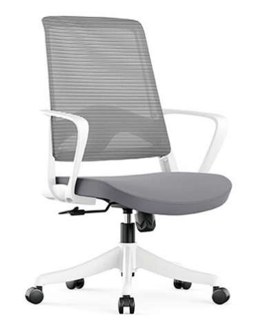 A1672-5 達德里網椅 低背 白色 布 扶手高62~72公分