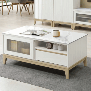 545-2 洛蒂4尺推門岩板大茶几 (雙邊造型.雙邊使用)