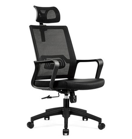 A1674-1 丹泰網椅 高背 黑色 布扶手高61.5~71.5公分