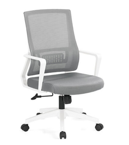 A1674-4 維娜網椅 白色 布 扶手高61~71公分