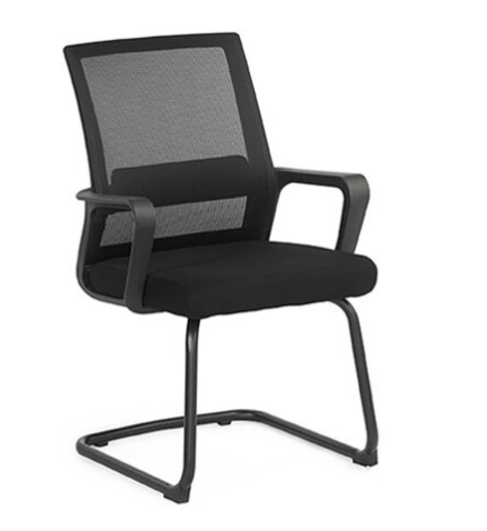 A1674-6 琳達洽談椅 黑色 布 扶手高61公分 坐高45.5公分