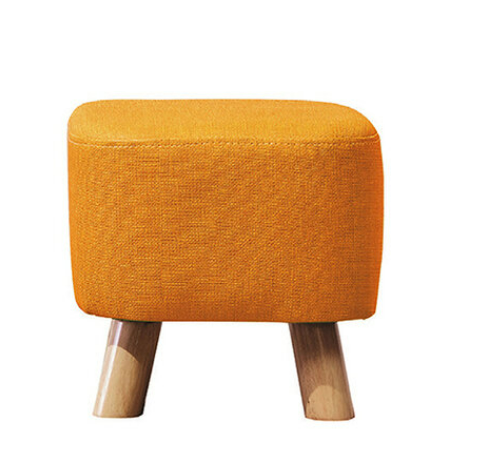 E241-10 小方凳 橘黃色