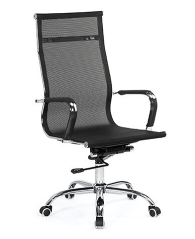 A1676-1 艾亞諾網椅 黑色 布 扶手高66~74公分