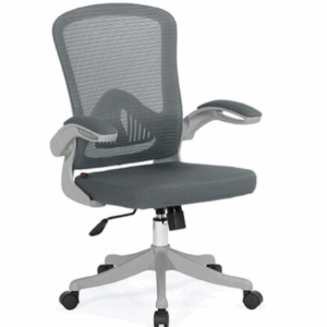 A1675-4 辛西亞網椅 中背 灰色 布 扶手高64~72公分