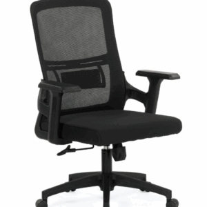 A1676-4 阿曼達網椅 黑色 布 (扶手高61~70公分)