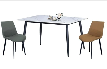 F500-1網紅岩板餐桌+網紅餐椅 灰色(1桌4椅)(恕不拆賣)優惠價