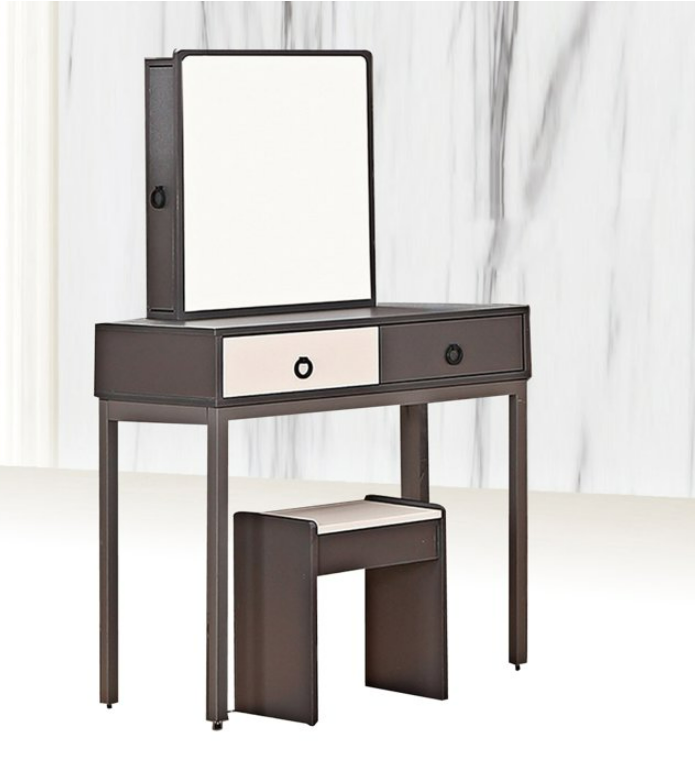 H415-1 00鐵灰化妝台 側拉鏡