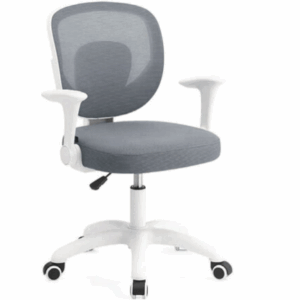 A1678-3 查麗安網椅 白色 灰布 扶手高57~69公分