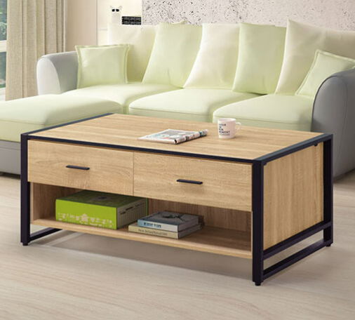 E251-2 鐵框原切大茶几