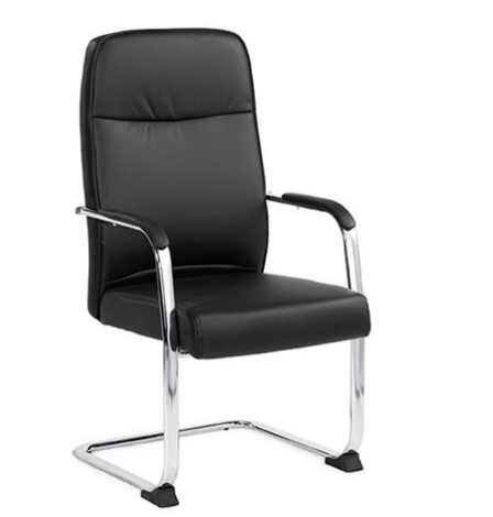A1679-1 嘉達洽談椅 黑色 皮 扶手高68公分 坐高47.5公分