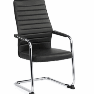 A1679-4伊納斯洽談椅 黑色 皮   扶手高63公分 坐高45公分