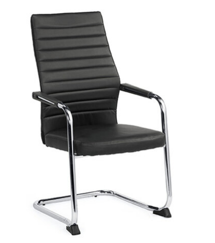 A1679-4伊納斯洽談椅 黑色 皮   扶手高63公分 坐高45公分