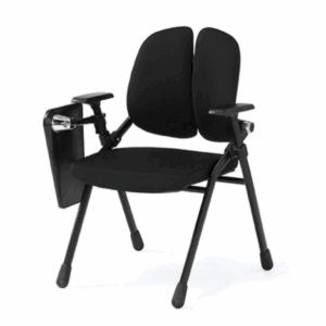 A1681-1哈麗德培訓椅 黑色 布 附寫字板  扶手高65公分 坐高43公分