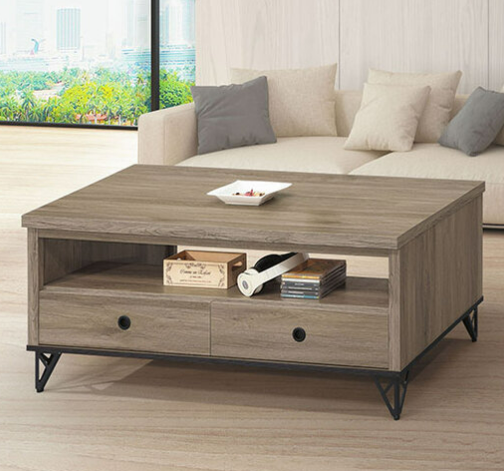 E255-3 馬利灰橡色4尺茶几