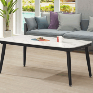 E257-1 雪山石岩板茶几