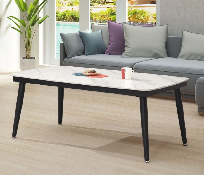 E257-1 雪山石岩板茶几