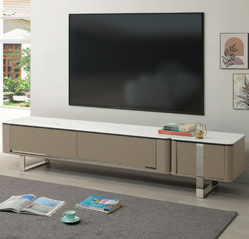 A335-01安德爾馬鞍皮石面長櫃