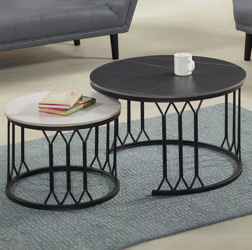 567-4詠翔雙岩板組合圓几 全組   (恕不拆賣)