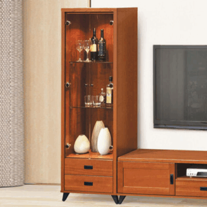 E265-1 樟木色2尺展示櫃