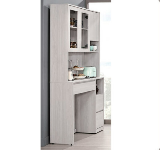 A1689-2 華爾斯4尺仿石面收納櫃 全組 附活動隔板2片