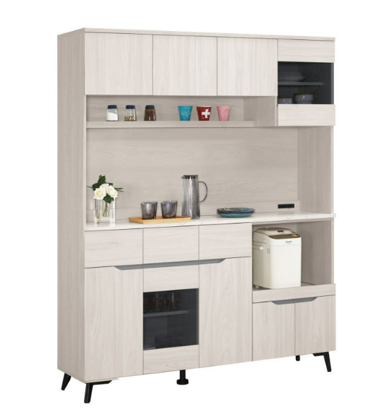 A1691-1 羅恩5尺仿石面收納櫃 附活動隔板3片、附插座