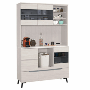 A1692-1 羅恩4尺仿石面收納櫃 附活動隔板4片、 ⊙附插座