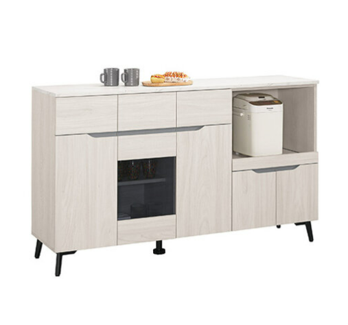 A1691-2 羅恩5尺仿石面收納櫃下座 附活動隔板一大一小