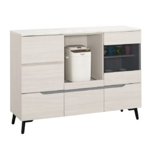 A1692-3 羅恩4尺仿石面收納櫃下座 附活動隔板x1