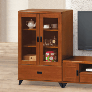 E265-3樟木色2.6尺一抽櫃