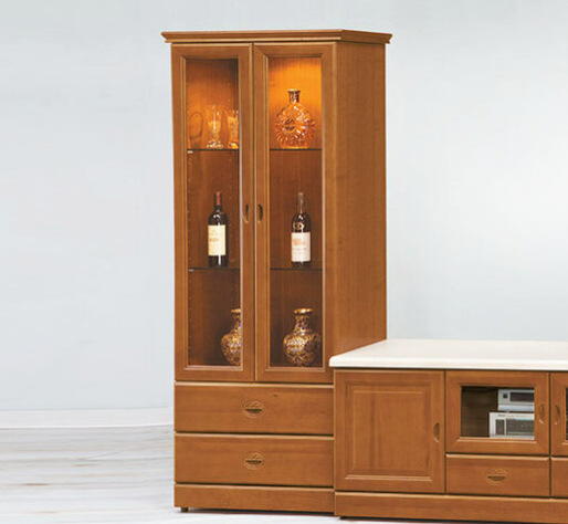 E266-1 樟木色展示櫃