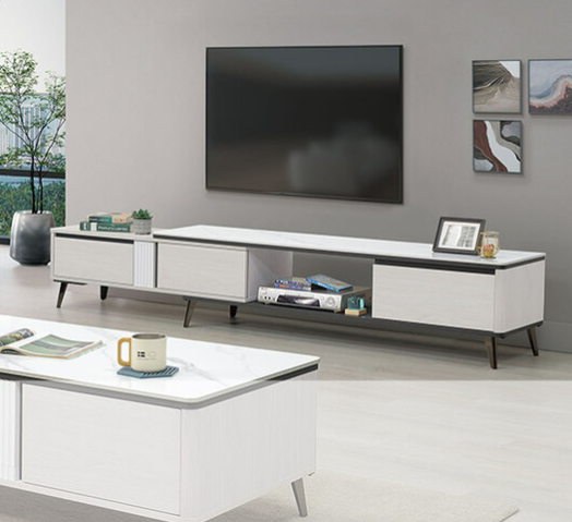 A354-02格倫6尺岩板伸縮長櫃