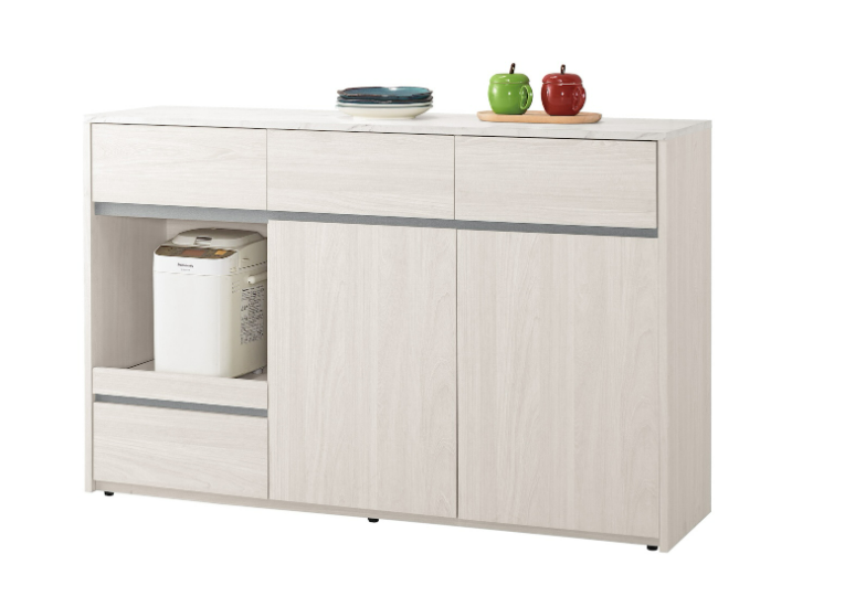 A1693-2 希斯洛4.5尺仿石面收納櫃下座(附活動隔板1片)