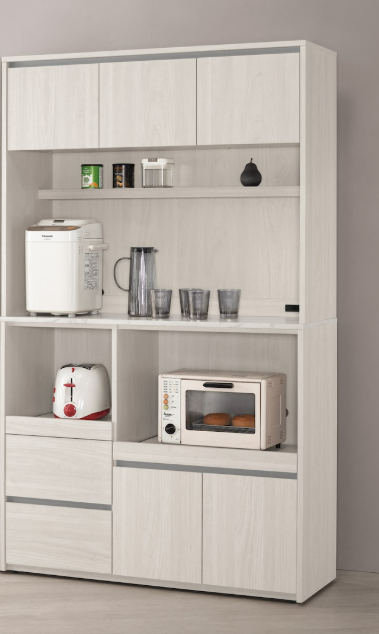 A1694-1 希斯洛3.5尺仿石面收納櫃 (附插座)