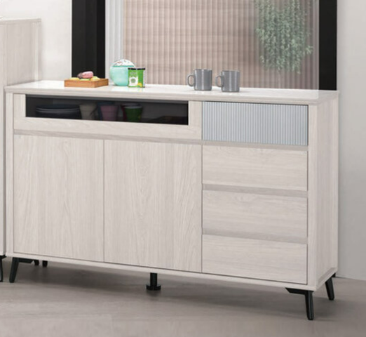 A1698-1 喬倫斯4.6尺岩板收納櫃 (附活動隔板1片) (桌面12mm岩板)