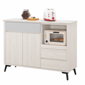 A1697-2 喬倫斯4尺岩板收納櫃 (附活動隔板1片) (桌面12mm岩板)