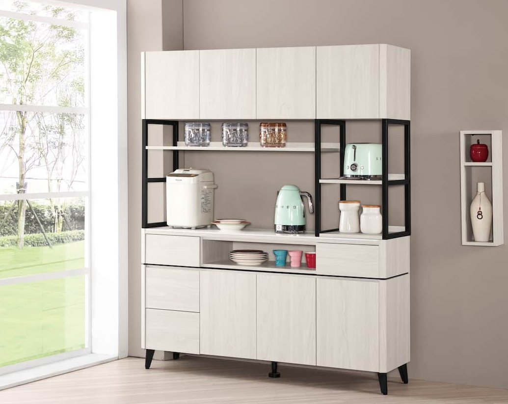 A1699-1 艾德嘉5尺岩板收納櫃 (附活動隔板3大1小片)厚12mm岩板桌面