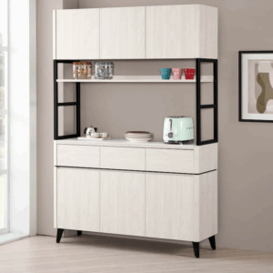 A1700-1 艾德嘉4尺岩板收納櫃 (附活動隔板2大2小片)厚12mm岩板桌面