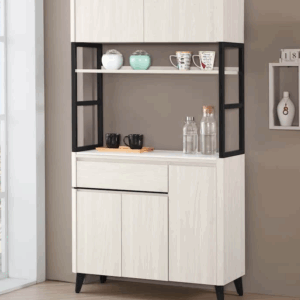 A1700-2 艾德嘉3尺岩板收納櫃 (附活動隔板1大1小片)厚12mm岩板桌面