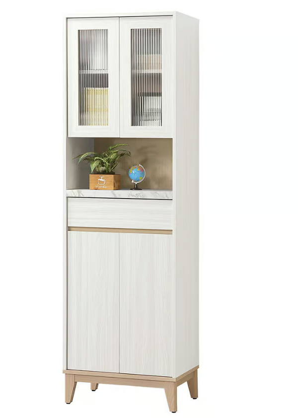 843-2洛蒂2尺四門收納櫃 (附4片活動隔板.1個透氣孔) (仿大理石紋桌面)