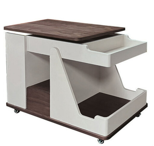 C277-2 3331升降推車淺胡桃木面