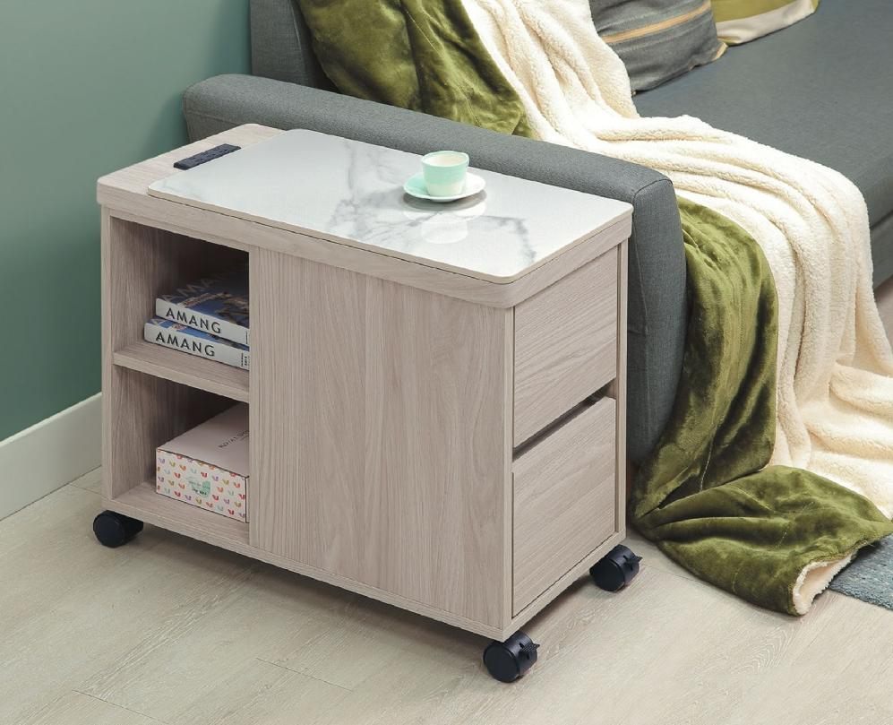 C278-8 系統雲杉岩板活動沙發邊櫃