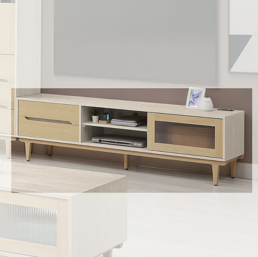 611-2帕特6尺拉門電視櫃 (附2個電線孔，拉門內無隔板) (拉門為長虹PS板)